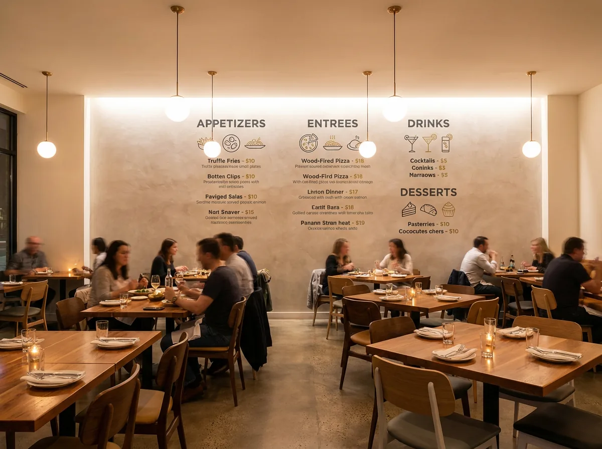 Restaurants wall print